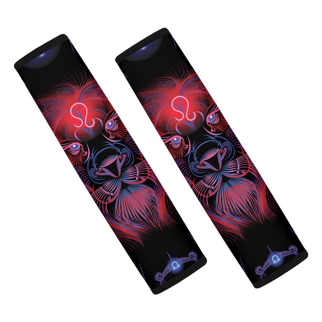Leo And Astrological Signs Print Car Seat Belt Covers