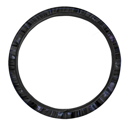 Leo And Astrological Signs Print Car Steering Wheel Cover