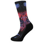 Leo And Astrological Signs Print Crew Socks