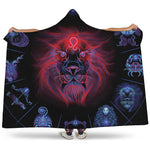 Leo And Astrological Signs Print Hooded Blanket
