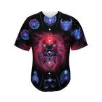 Leo And Astrological Signs Print Men's Baseball Jersey