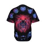 Leo And Astrological Signs Print Men's Baseball Jersey