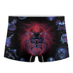 Leo And Astrological Signs Print Men's Boxer Briefs