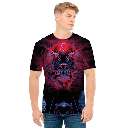 Leo And Astrological Signs Print Men's T-Shirt