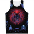Leo And Astrological Signs Print Men's Tank Top