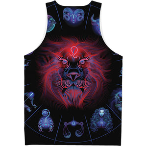 Leo And Astrological Signs Print Men's Tank Top