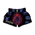 Leo And Astrological Signs Print Muay Thai Boxing Shorts