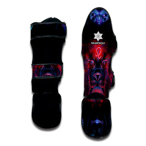 Leo And Astrological Signs Print Muay Thai Shin Guard