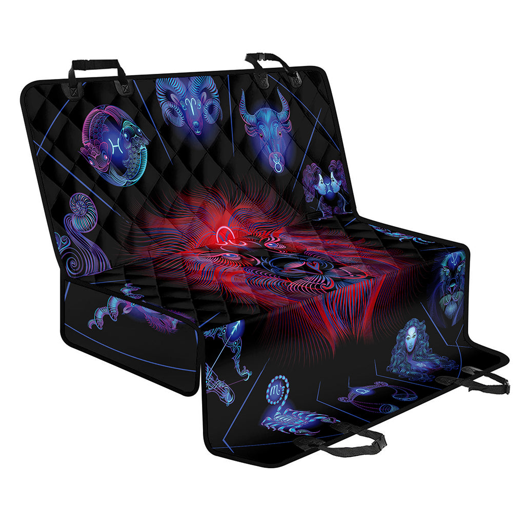 Leo And Astrological Signs Print Pet Car Back Seat Cover