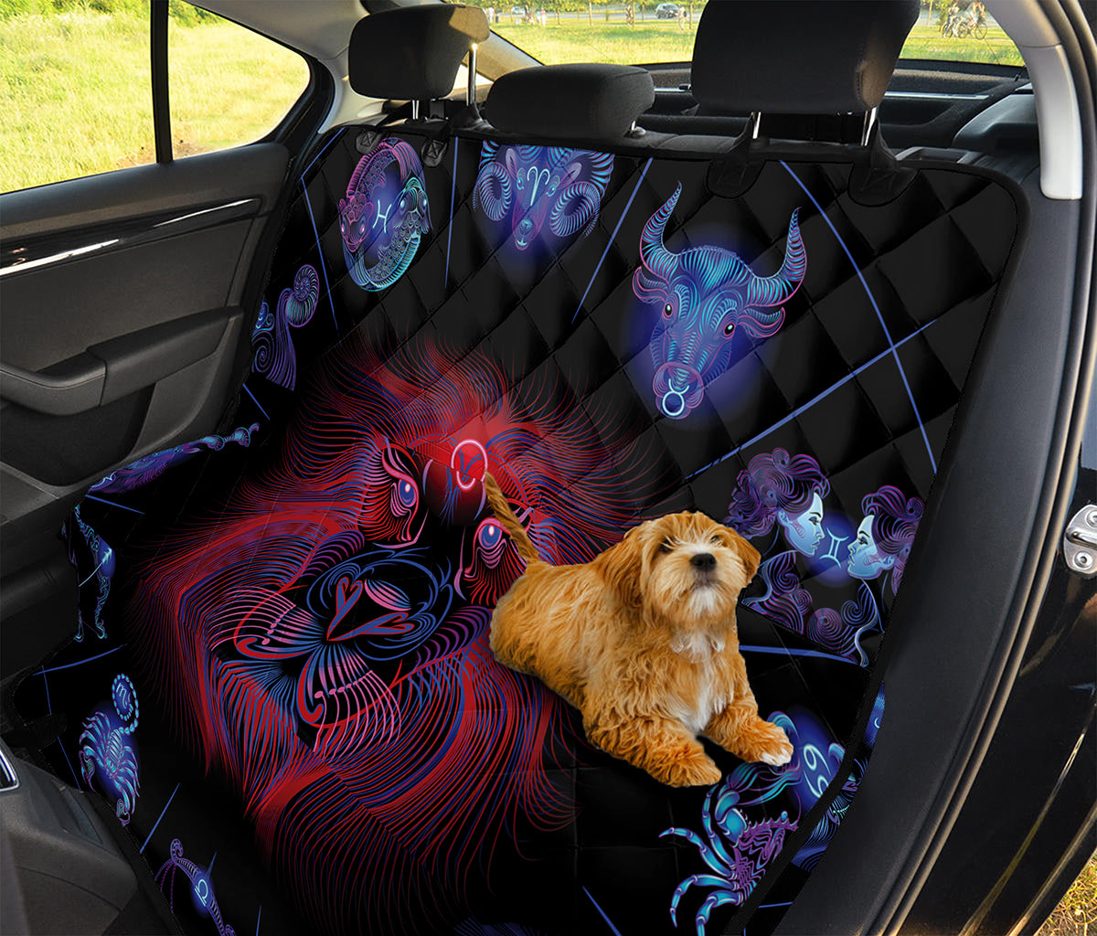 Leo And Astrological Signs Print Pet Car Back Seat Cover