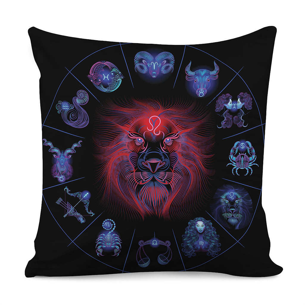 Leo And Astrological Signs Print Pillow Cover
