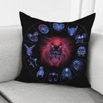 Leo And Astrological Signs Print Pillow Cover