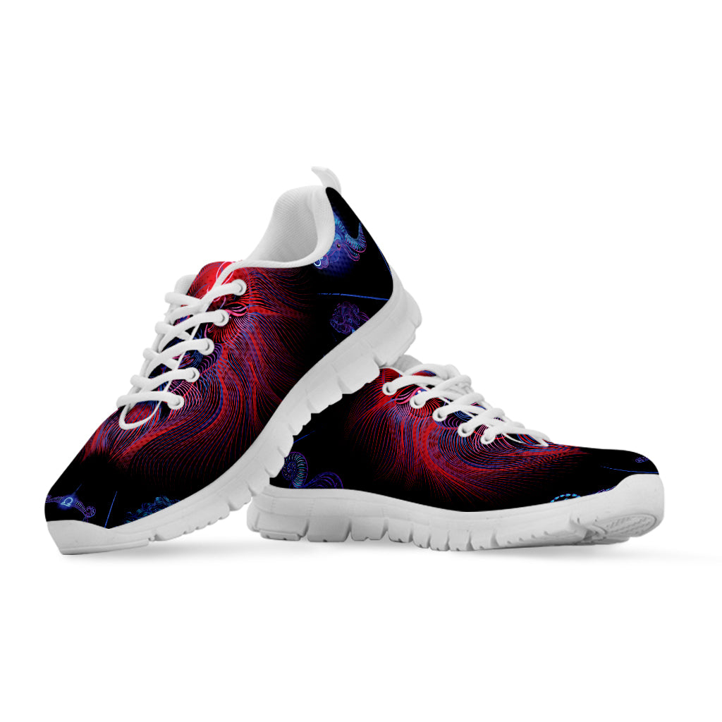 Leo And Astrological Signs Print White Sneakers