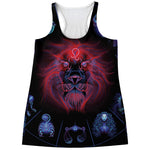 Leo And Astrological Signs Print Women's Racerback Tank Top