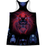 Leo And Astrological Signs Print Women's Racerback Tank Top