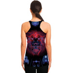 Leo And Astrological Signs Print Women's Racerback Tank Top