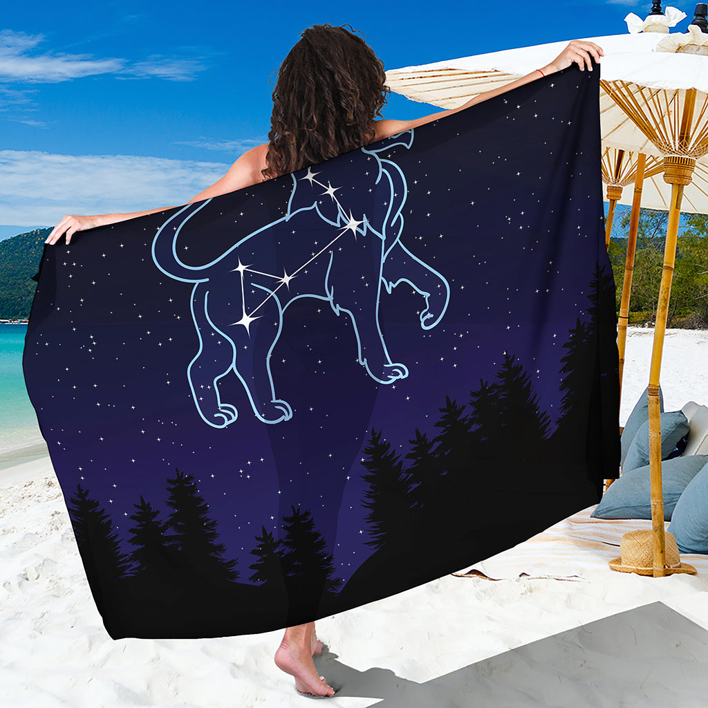 Leo Constellation Print Beach Sarong Wrap