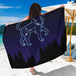 Leo Constellation Print Beach Sarong Wrap