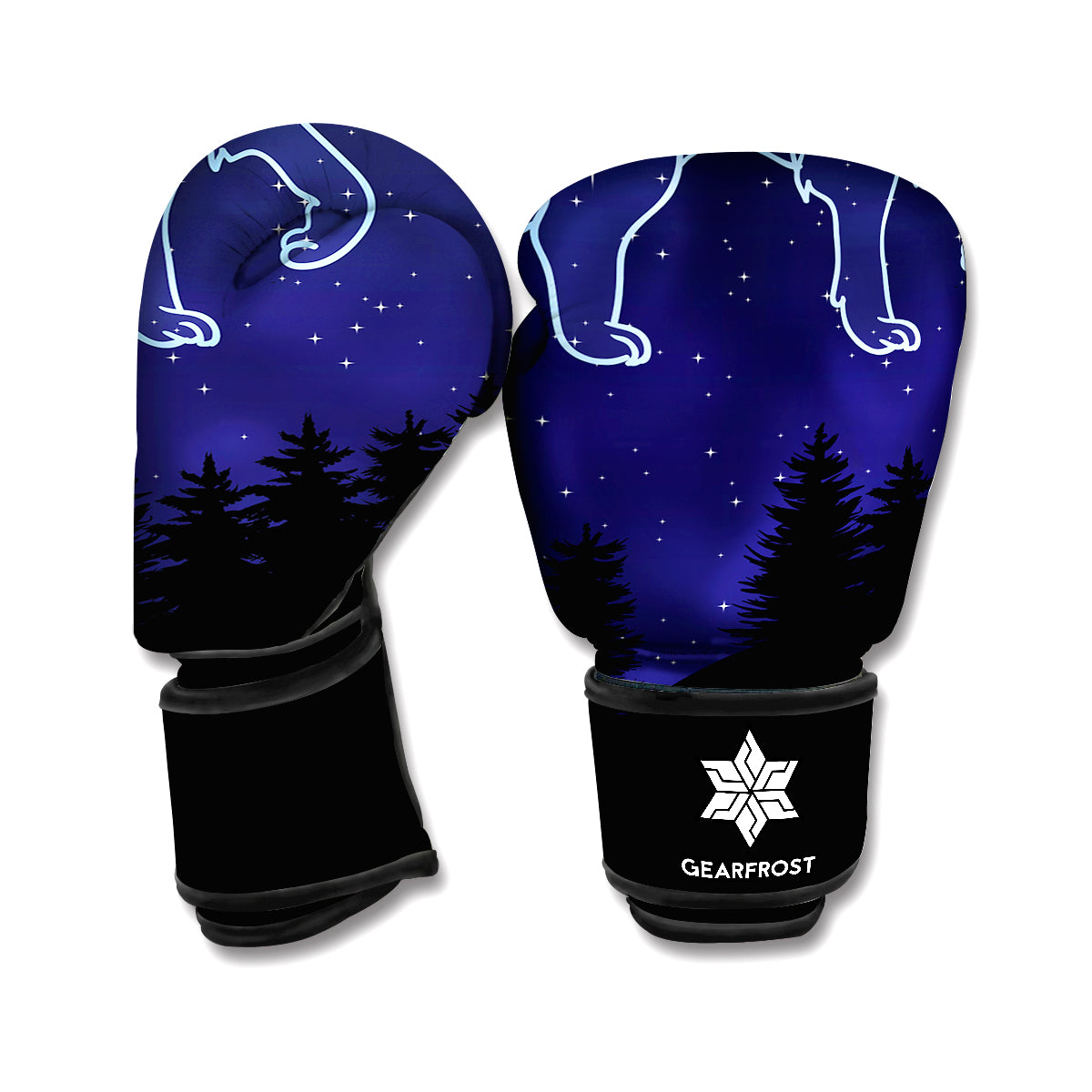 Leo Constellation Print Boxing Gloves