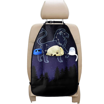 Leo Constellation Print Car Seat Organizers