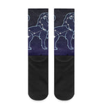Leo Constellation Print Crew Socks