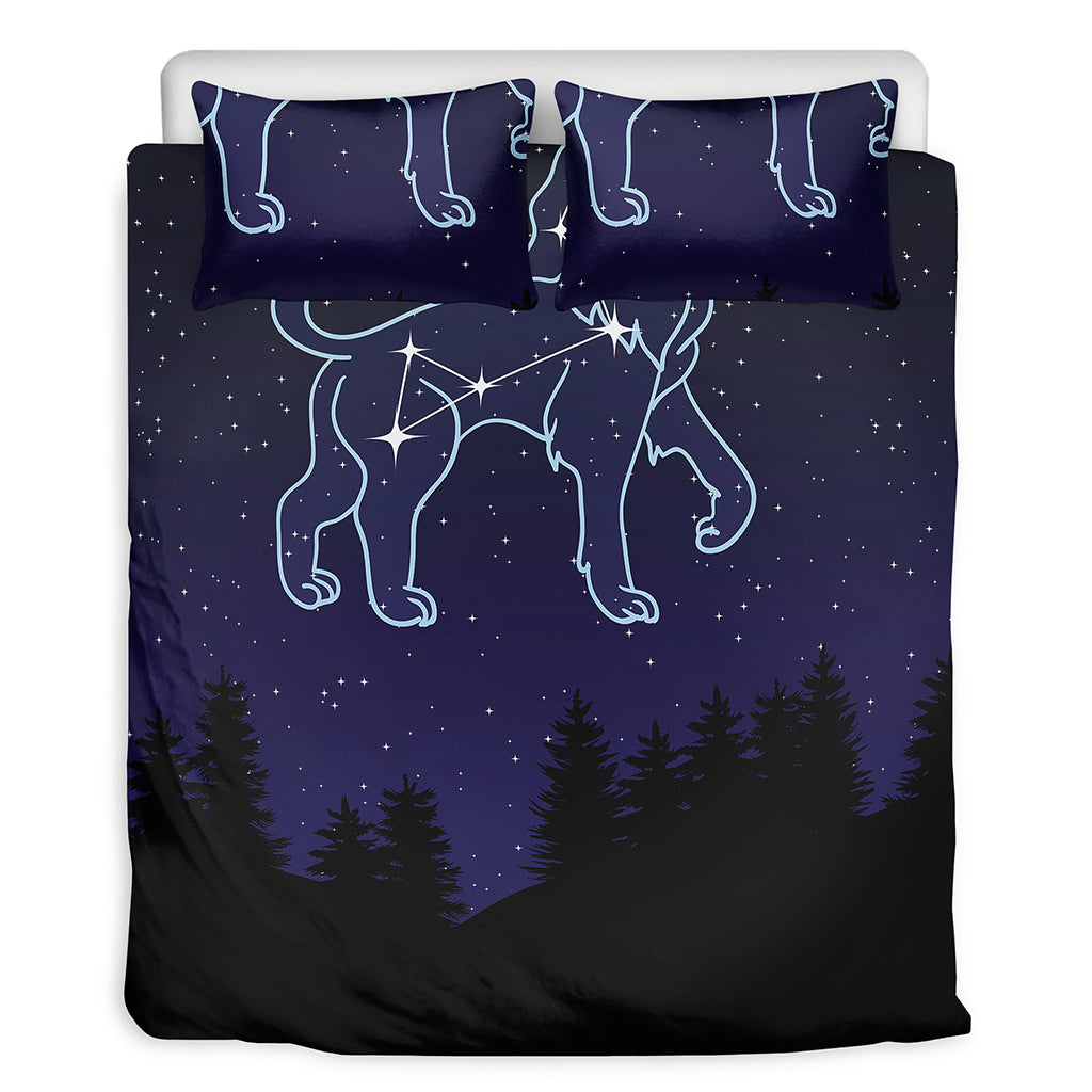 Leo Constellation Print Duvet Cover Bedding Set