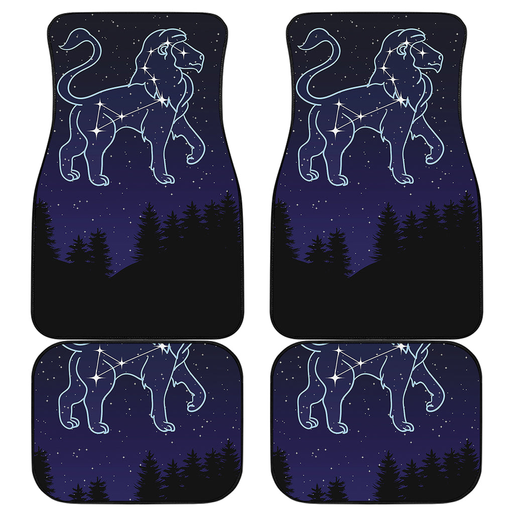 Leo Constellation Print Front and Back Car Floor Mats