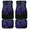 Leo Constellation Print Front and Back Car Floor Mats