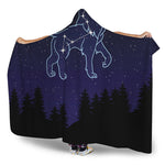 Leo Constellation Print Hooded Blanket