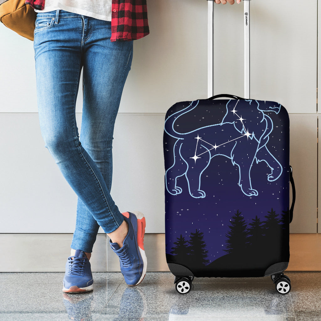 Leo Constellation Print Luggage Cover