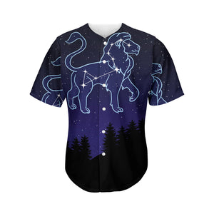 Leo Constellation Print Men's Baseball Jersey