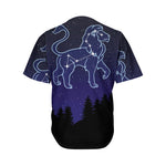 Leo Constellation Print Men's Baseball Jersey