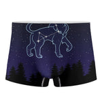 Leo Constellation Print Men's Boxer Briefs