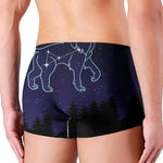 Leo Constellation Print Men's Boxer Briefs