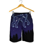 Leo Constellation Print Men's Shorts