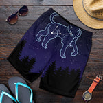 Leo Constellation Print Men's Shorts