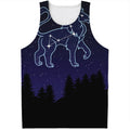 Leo Constellation Print Men's Tank Top
