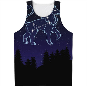 Leo Constellation Print Men's Tank Top