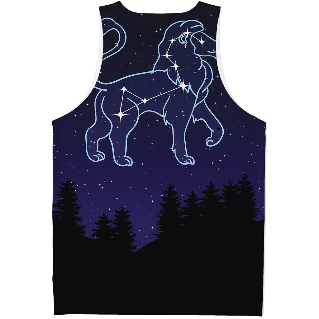 Leo Constellation Print Men's Tank Top