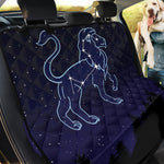 Leo Constellation Print Pet Car Back Seat Cover