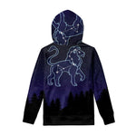 Leo Constellation Print Pullover Hoodie