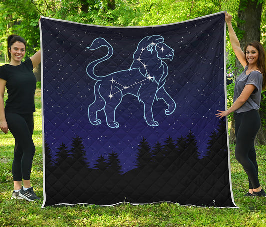 Leo Constellation Print Quilt