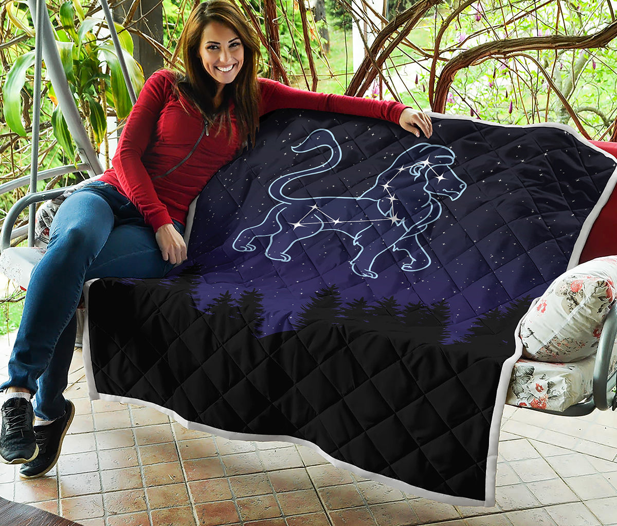 Leo Constellation Print Quilt