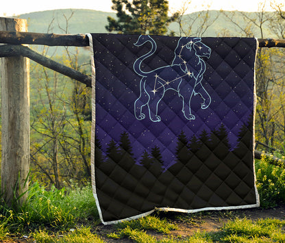 Leo Constellation Print Quilt