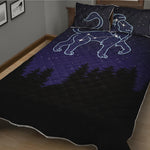Leo Constellation Print Quilt Bed Set