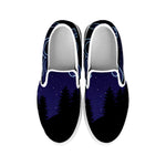 Leo Constellation Print White Slip On Shoes