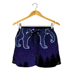 Leo Constellation Print Women's Shorts