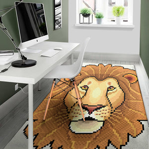 Leo Pixel Print Area Rug