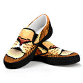 Leo Pixel Print Black Slip On Sneakers