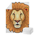 Leo Pixel Print Blanket